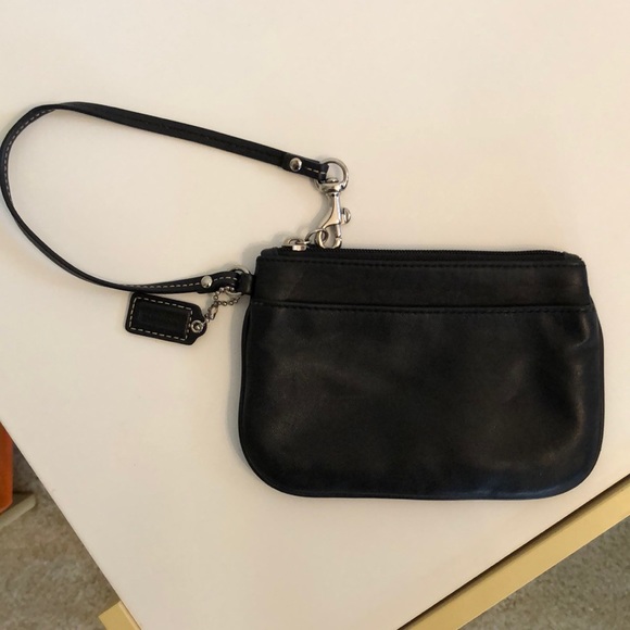 Coach Black Leather Wristlet - Picture 5 of 5